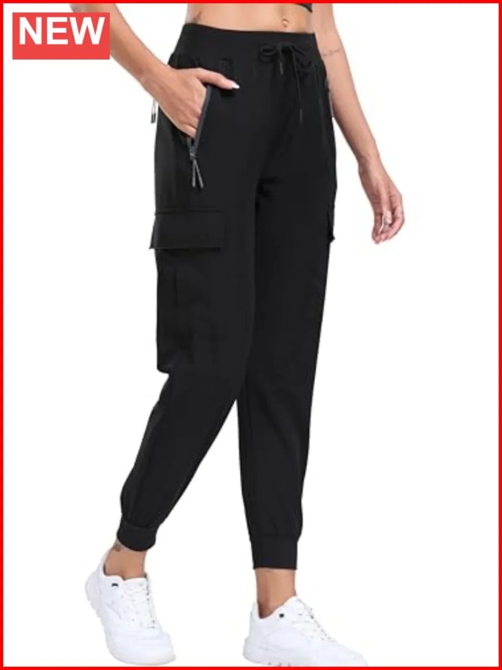 Women's Cargo Hiking Pants Lightweight Travel Joggers Quick Dry UPF 50